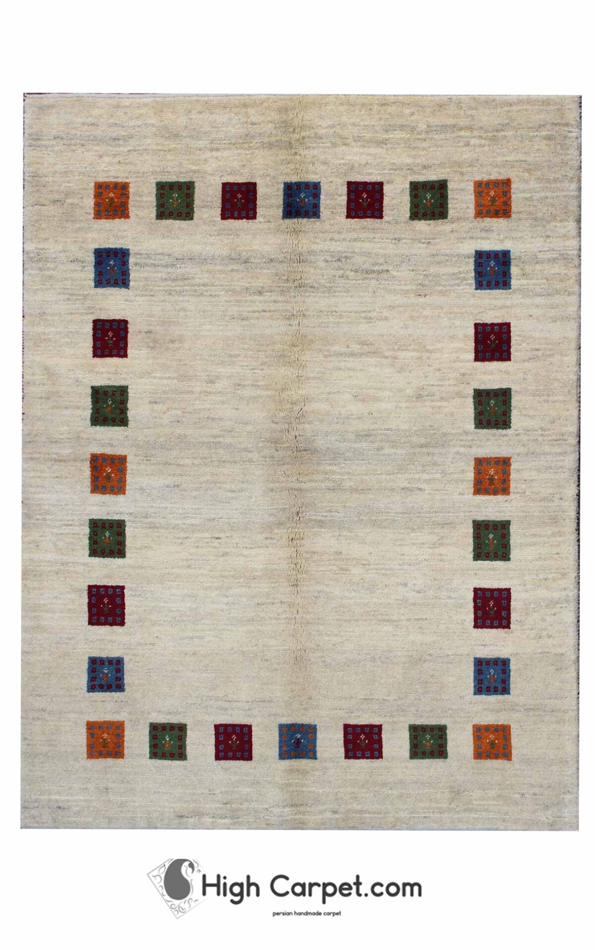 گبه دستباف لرستان کرم کد050427 - Image 1