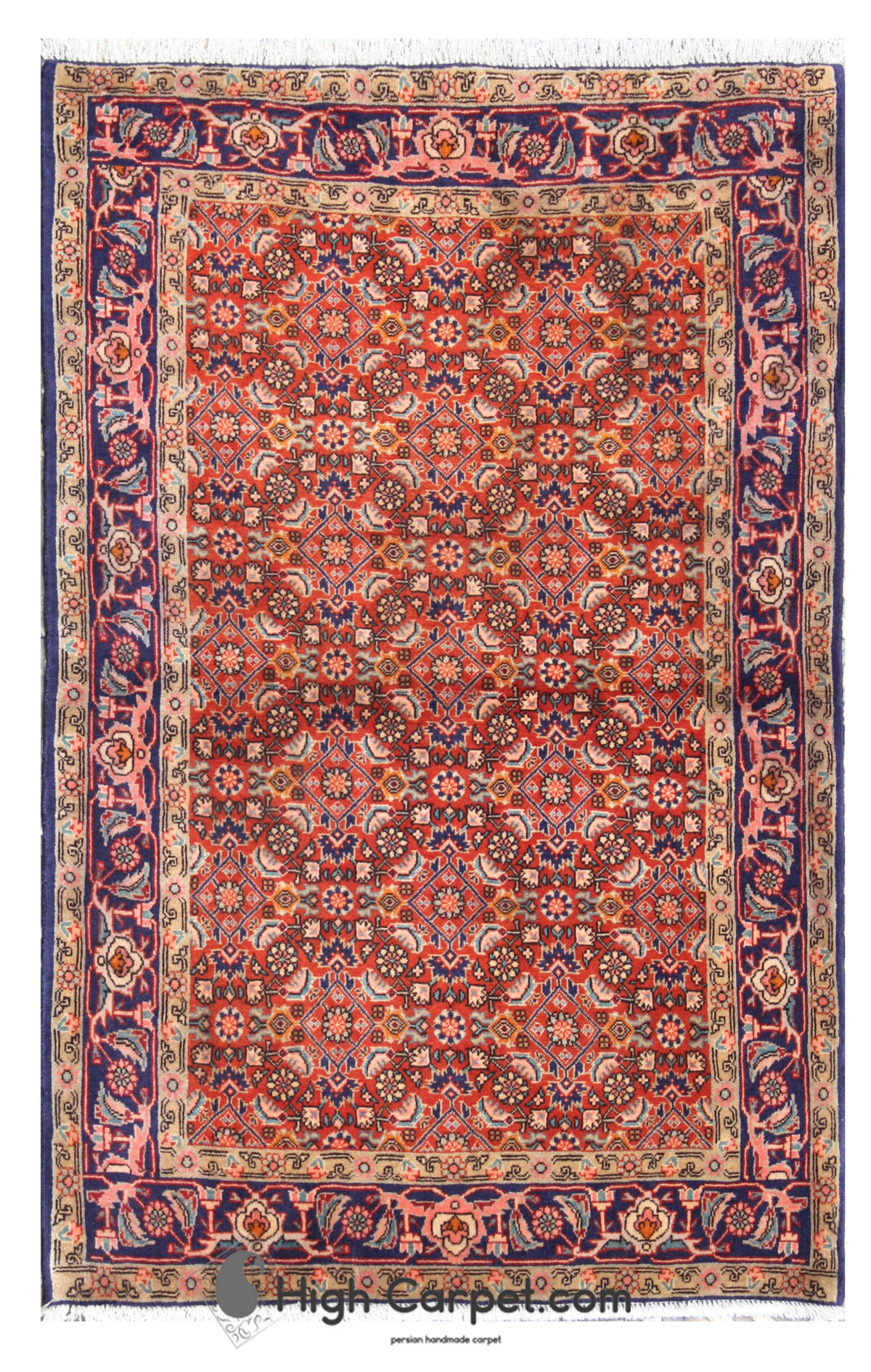 0077 فرش دستباف 1.5 متری بیجار کد050077 - Image 1