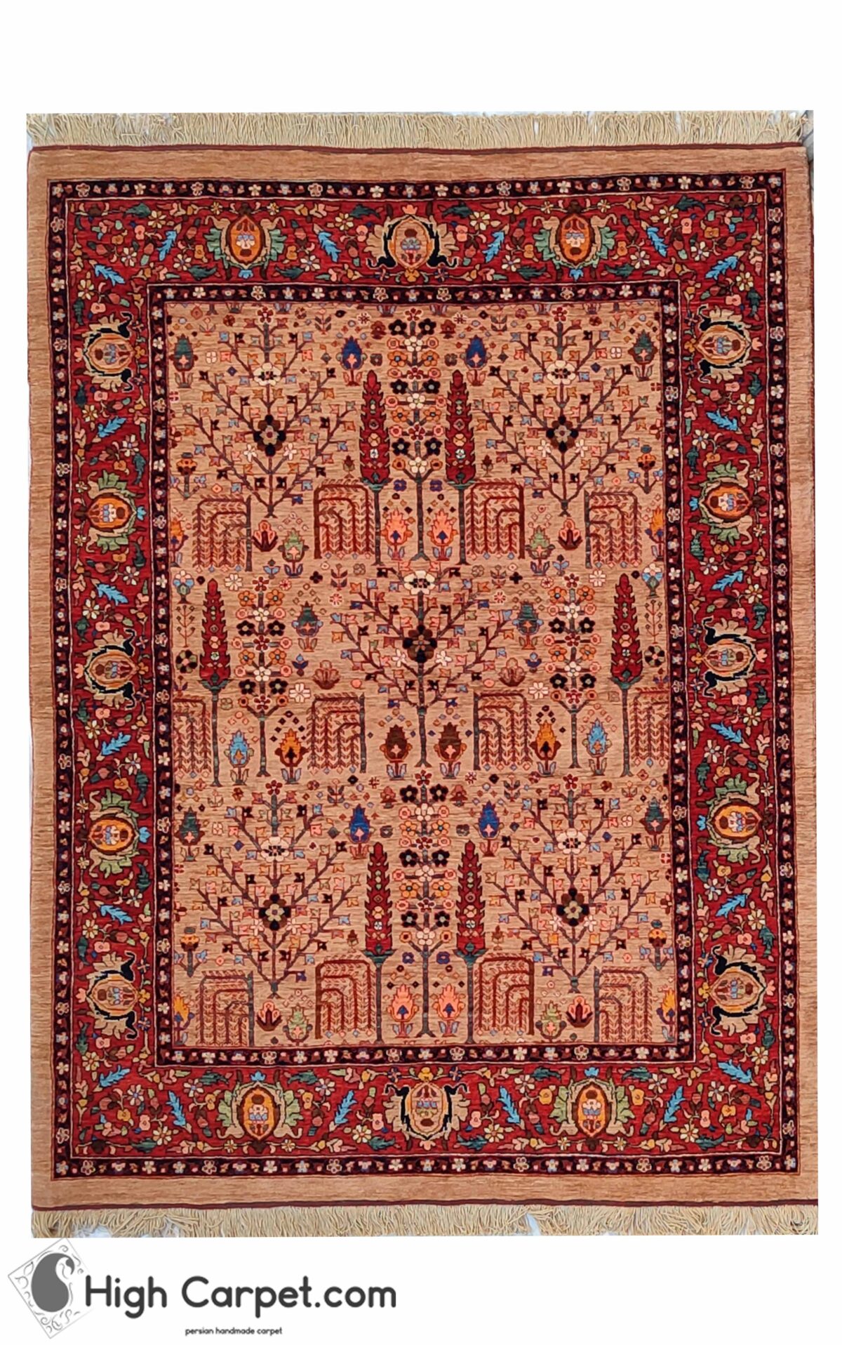 فرش دستباف سه متری قشقایی شیراز کد054721 - Image 1