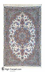 فرش دستباف 1.5 متری کرک و ابریشم کاشان (جفت) کد70031