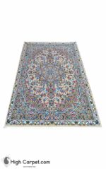 فرش دستباف 1.5 متری کرک و ابریشم کاشان (جفت) کد70032 - Image 2