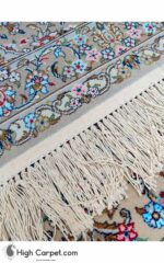 فرش دستباف 1.5 متری کرک و ابریشم کاشان (جفت) کد70032 - Image 5