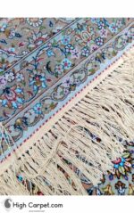 فرش دستباف 1.5 متری کرک و ابریشم کاشان (جفت) کد70031 - Image 5