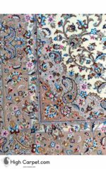 فرش دستباف سه متری کرک و ابریشم کاشان (جفت) کد70029 - Image 4