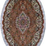قالی بیضی تبریز کد 4142