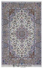 فرش دستباف سه متری کاشان کرک کرم جفت کد 011029