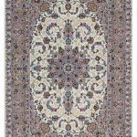 فرش دستباف سه متری کاشان کرک کرم کد 011031