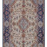 فرش دستباف شش متری اصفهان کف ابریشم کد 014284