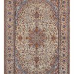 فرش دستباف شش متری جفت اصفهان دو کف ابریشم کد 014281-014282