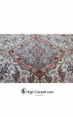 فرش دستباف شش متری اصفهان کف ابریشم کد 014284 - Image 4