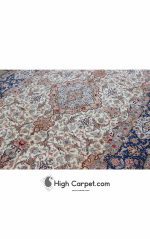 فرش دستباف شش متری اصفهان کف ابریشم کد 014284 - Image 7