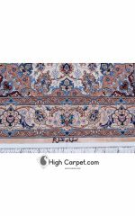 فرش دستباف 1.5 متری اصفهان دو کف ابریشم کد 034273 - Image 5