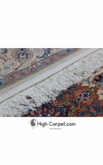 فرش دستباف 1.5 متری اصفهان دو کف ابریشم کد 034273 - Image 6