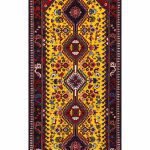 فرش دستباف کناره یلمه شیراز کد 030391