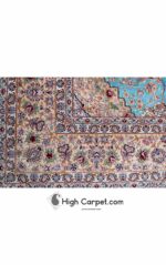 فرش دستباف شش متری کرک و ابریشم اصفهان کد 034477 - Image 4