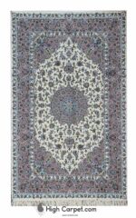 فرش دستباف شش متری کاشان گل ابریشم کد034467