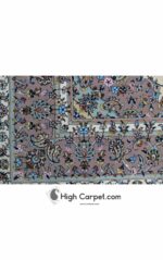 فرش دستباف شش متری کاشان گل ابریشم کد034467 - Image 4