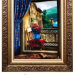 تابلو فرش دستباف منظره کد 038358
