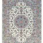 فرش دستباف سه متری کاشان گل ابریشم (تک) کد70035