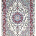 فرش دستباف نه متری کاشان پشم گل ابریشم (جفت) کد70037