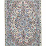 فرش دستباف 1.5 متری کرک و ابریشم کاشان (جفت) کد70032