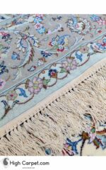 فرش دستباف شش متری کاشان گل ابریشم (جفت) کد70023 - Image 5