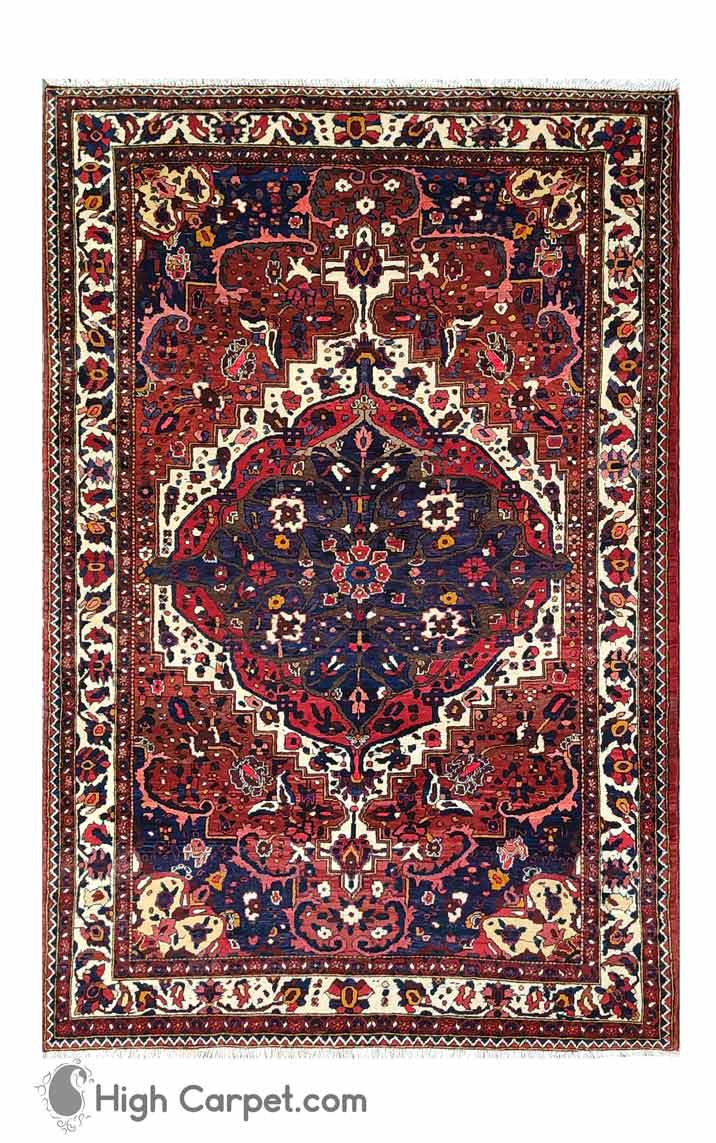 0136 فرش دستباف چهار متری بختیاری کد 050136 - Image 1