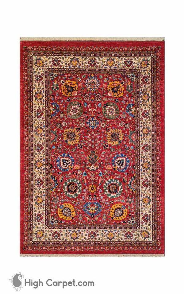 فرش دستباف شش متری قشقایی شیراز کد 050691