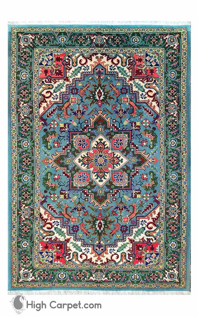 4673 فرش دستباف شش متری هریس گروان کد 054673 - Image 1