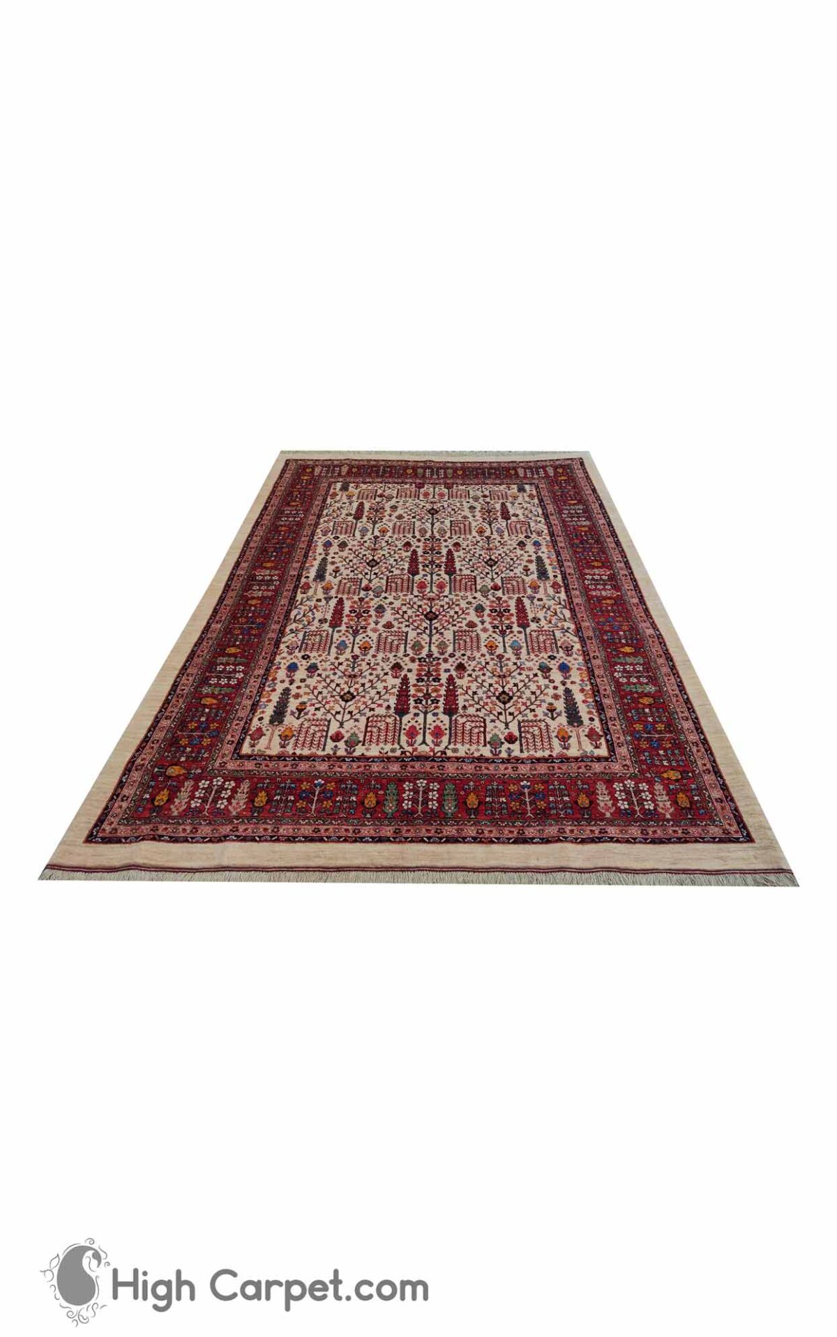 فرش دستباف شش متری قشقایی شیراز کد 050692 - Image 2